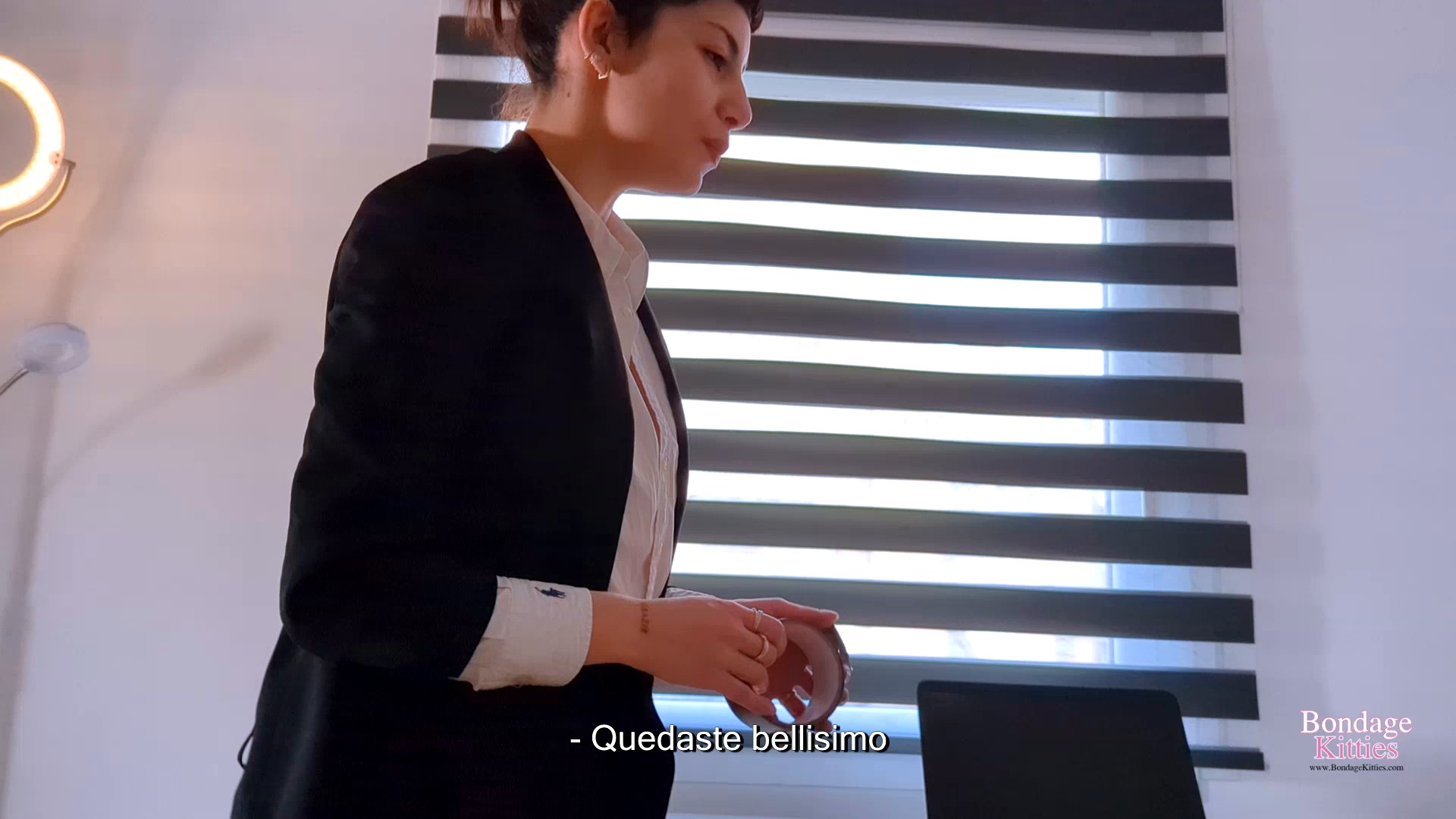 Bondage Kitties  foot femdom free - My sexy boss tie me first day of job. Starring  00001