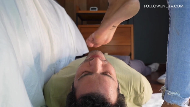   foot femdon - A deep throat training session with my feet. Starring Mistress Enola 00001