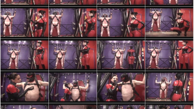 Cybill Troy FemDom Anti-Sex League – Whipping the Meat off of the Suspended Slave