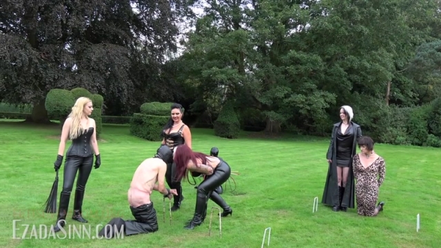 [Femdom 2018] Mistress Ezada Sinn – Crushing the rebels of The Society FULL CLIP. Starring Ezada Sinn, Lile Von Hitte, Ava Von Medisin and Queen Of Wolves [Cane, Canes, Canning]