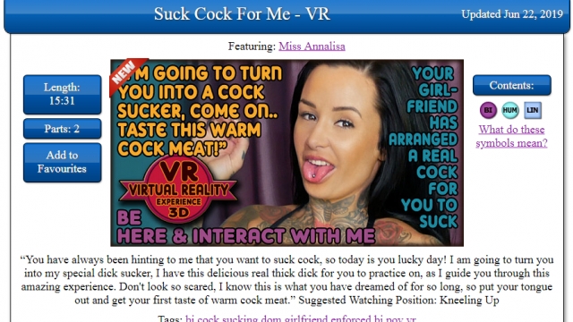 Suck Cock For Me – VR – Part 1