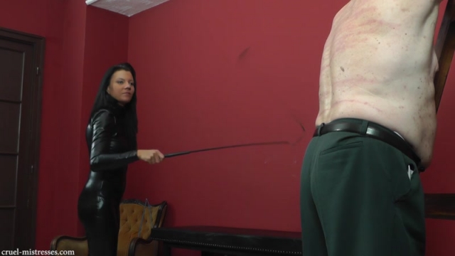Mistress Dolores starring in video ‘Catsuit Mistress’ [Spanking, Whipping]