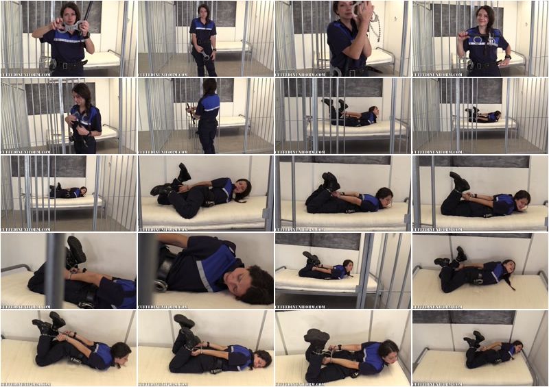 Cuffed In Uniform - Anahi in a Dutch BOA uniform