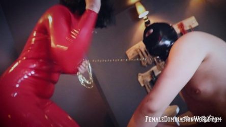Sin Sisters – Red Latex Shining Duty. Starring Madame Juliette