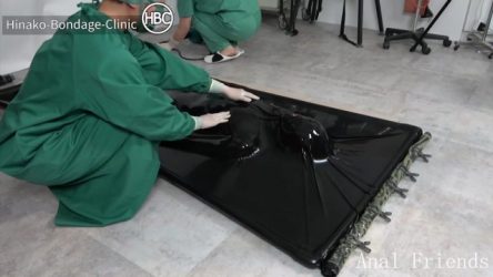 Hinako House of Bondage (Medical Fetish) HBC X Anal Friends – Latex Vacuum Bed Treatment