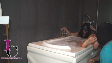 Indian Mistress Femdom – Bath Time Foot Worship – Neighbor Entered Bathroom by Mistress Meow