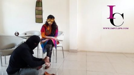 Indian Mistress Femdom – Waiter Turned in Foot Slave – Waiter Punished by Mistress Maahi