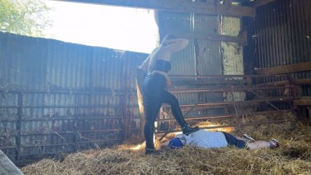 Mistress Scarlett Morgan (Femdom 2022 online) Farmer gets Trampled