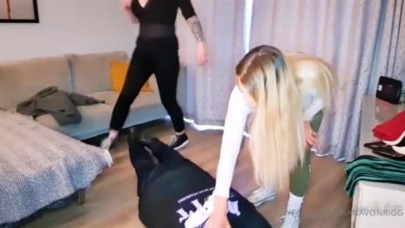 Miss Diana – Me And Goddess Jewels Trample This Little Bitch Into Submission – Diana Von Rigg