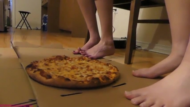Filth Fetish Studios - Behind The Scenes - Pizza Feet. Starring Mistress Corinne And Princess Chelsea