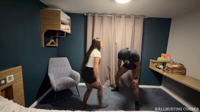 Ballbusting corner - Louise - Ballbusting for promotion -  00000