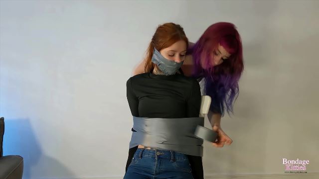 Bondage Kitties femme dom lesbian – Aly self tie and Elea finishes the job