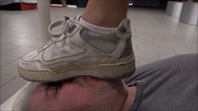 Domina Diably - DOMINA DIABLY - Destroying my human carpet 2 - BRUTAL trampling and facestanding in sneakers and socks -  00000