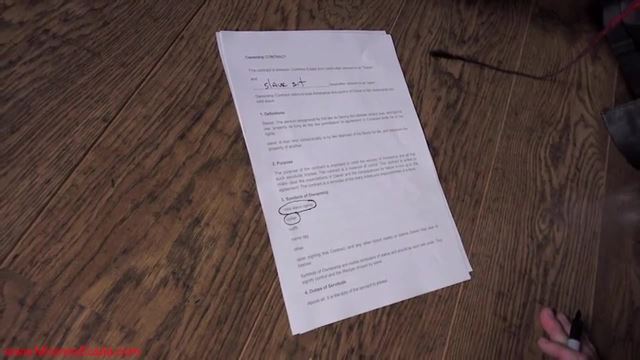Taking ownership of "sit" with a contract signed in red - Ezada Sinn 00000