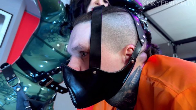 Kinky Femdom Pegging and Strapon - Prison Officer Pegging ft Latex Mistress Patricia Slave Maz Morbid #pegging @mazmorbidfetish -  00001