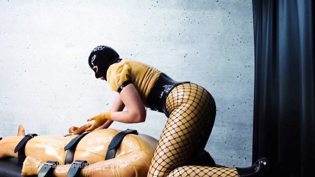 MY SLAVE HD Femdom Videos - Gagged Rubber Cock Toy under My Ass -  00001