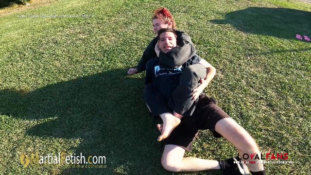 Alexis Luna outdoor black gi mixed wrestling domination -  00000