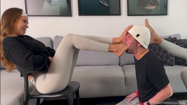 Tag Team Foot Gagging Mistress Enola We Shared His Gag Reflex Like He Was Nothing Extreme Deep Feet -  00001