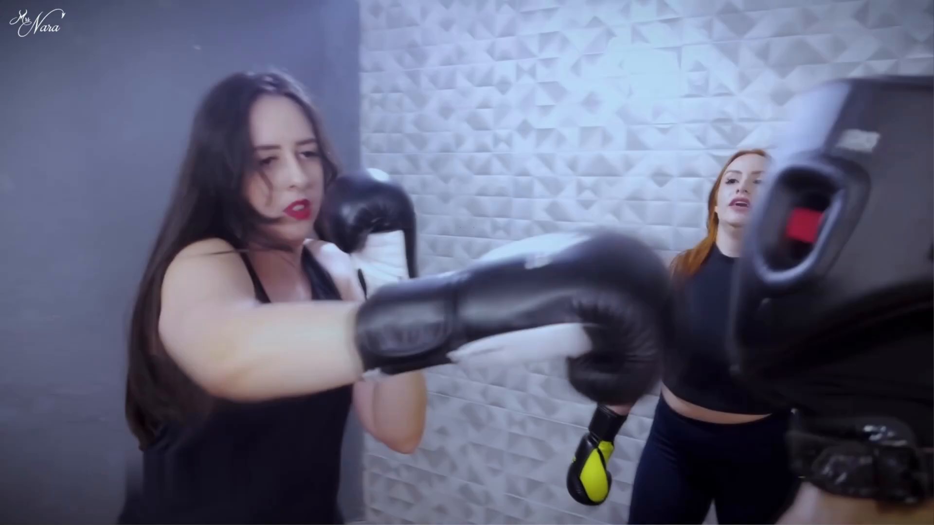 Nara and Maisa use a loser tiny dicked slave as punching bag - Mistress Nara Neveu 00000