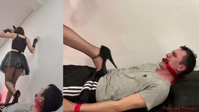 #35 Anya And Beatriz Trampling with Scary High Heels - Pumpkin and bunny costume -  00002
