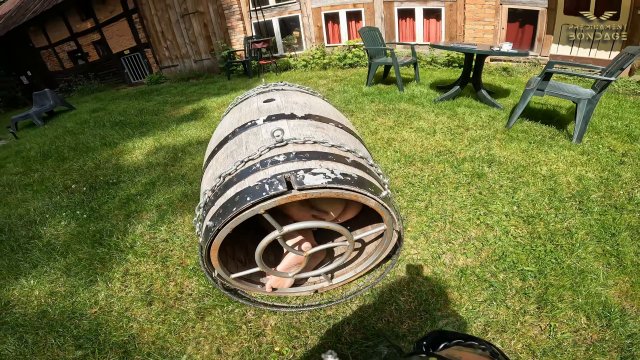 PredicamentBondage - Predicament - Endurance - Slave Locked in Barrel Used as Human Toilet -  00000
