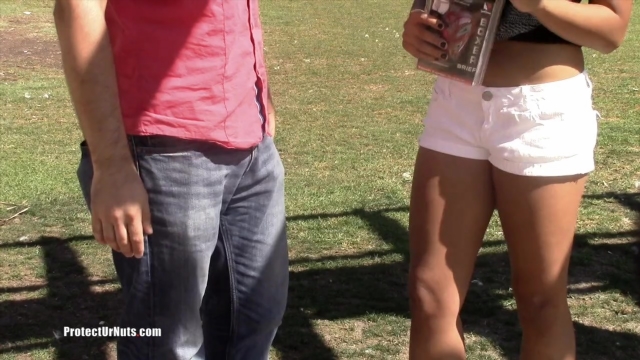 Protect Ur Nuts femdom ballkicking - Universe Ballbusting - Bree - Teach Me How To Kick 00000