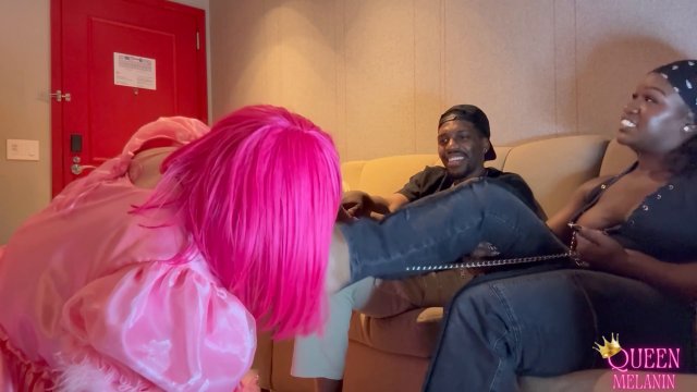 Queen Melanins Clips - Sissy Cuck Worships our sneakers and feet 00002