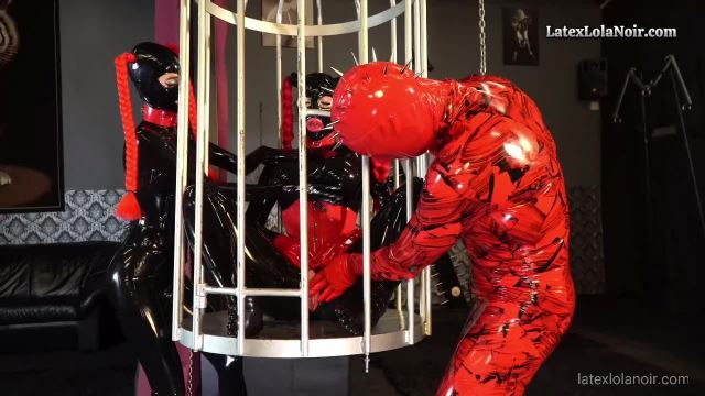- Latex Lara And Lola Noir - Used In The Birdcage 00001 Latex Lara And Lola Noir - Used In The Birdcage - 00001