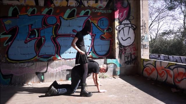 SubmittedTeen – Aesthetic Teen Trample Kick Slap And Spits Her Slave