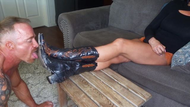 - My bf said you have to clean my cowgirl boots! 00001 My bf said you have to clean my cowgirl boots! - 00001