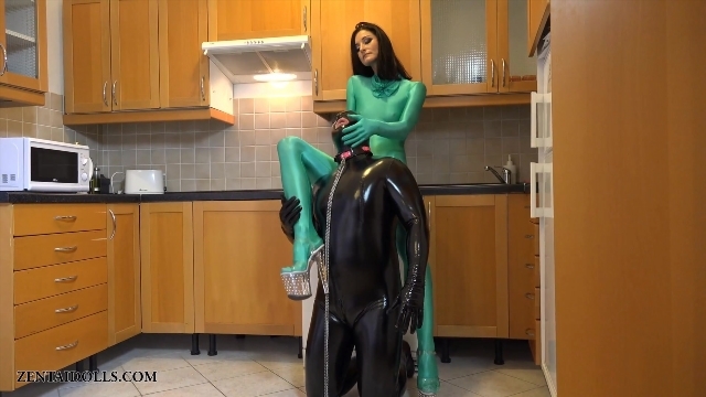 Giant Fem gagged femdom – I am a dominant zentai fetishist and love to be pampered by my slaves. Starring