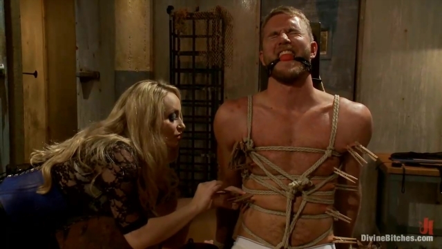 Divine Bitches dominatrix tie and tease – Breaking Bad – Episode 3. Starring Drake Temple, Aiden Starr