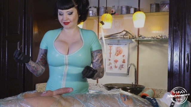 Kinky Mistresses clinical femdom – Miss Maya Sintress Having Fun With Cock Piercing