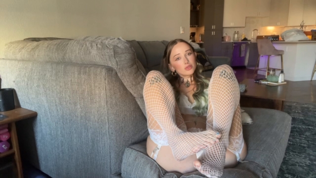 KenzieBaby Jerk Off – Fishnet worship