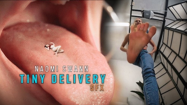 Bratty Foot Girls chastity tease pov – Naomi Swann – The Delivery SFX