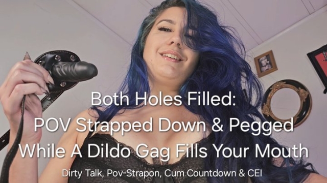 Freya Reign Instructions – POV Strapped Down And Pegged While A Dildo Gag Fills Your Mouth