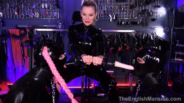 The English Mansion female domination and humiliation – Rubber Bi Dolls – Part 3. Starring Lady Phoenix