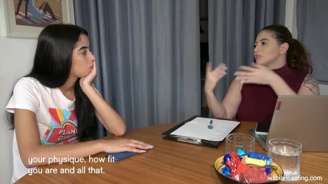 Lesbian Tutors – Experienced Marina Interviewed a Young Latina Girl