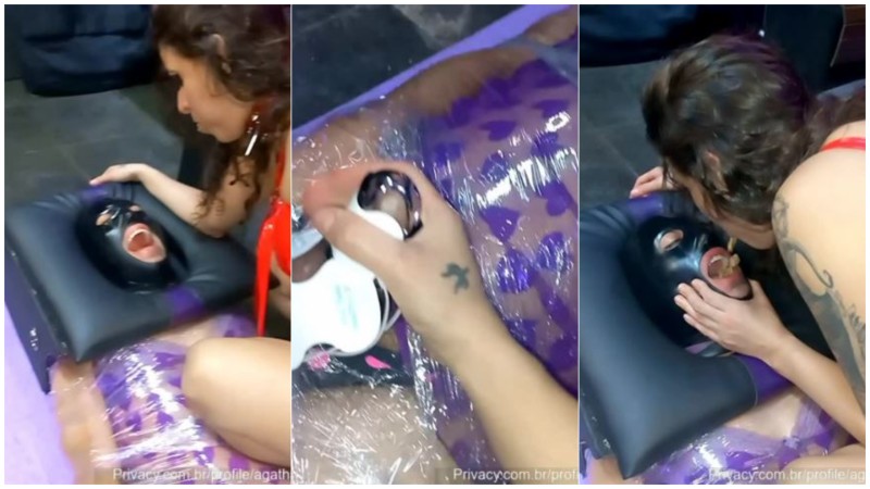 السيدة أغاثا - كان هذا الخنزير الصغير جائعًا فبدأنا بإطعامه بالبصق