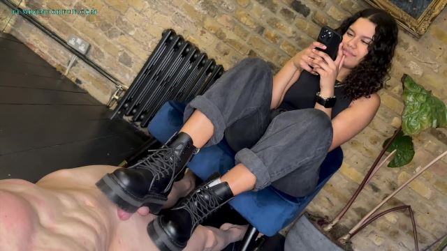 Femdom For Fun - Goddess Luna - Brand New Doc Martens vs Cock and Balls