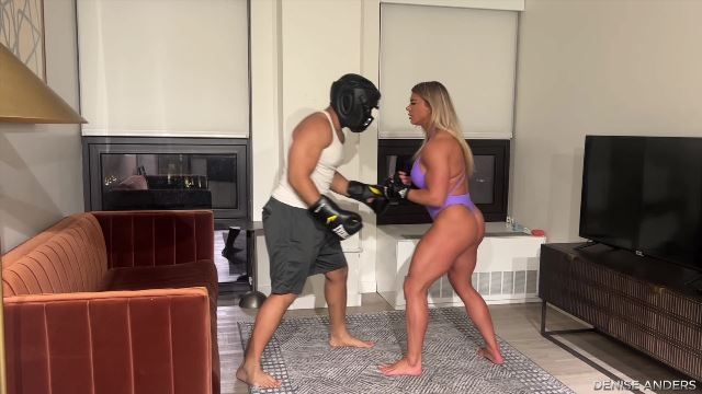 Denise Anders Femdom Fantasy - Ultimate Beatdown: Muscular Fury Denise Anders Unleashes