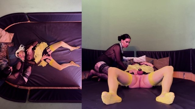 Miss Alessa Milano – Feeling nylon feet and facesitting