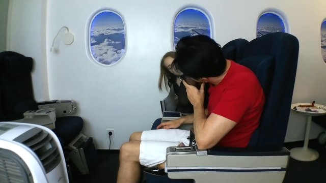 YoungMistressStore – Foot fetish sex with stewardess while in air plane