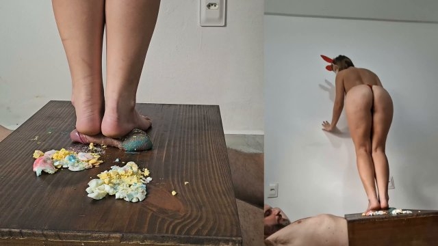CRUELBeauties – #072 Easter Red Bunny Crushing The Eggs – Cruel Beauties
